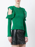 open knit detail jumper