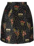floral pattern A-line skirt