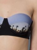 printed bandeau bikini set