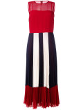 sheer pleated dress