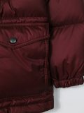 raccoon fur trim puffer coat