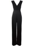 v neck sleeveless jumpsuit