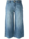 raw hem cropped jeans
