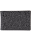 grained bi-fold wallet