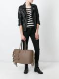 large 'Shopping' fringed tote