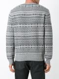intarsia crew neck jumper