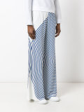 wide leg striped trousers 