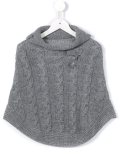 cable knit poncho