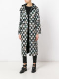 star print camouflage coat