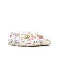 floral print slippers