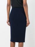 frayed knit skirt