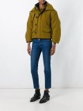 draped layer pocket coat