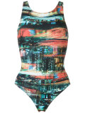 all-over print swimsuit