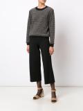 round neck striped jumper