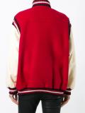 patched bomber jacket