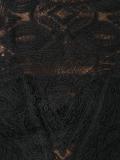 lace panel flared dress