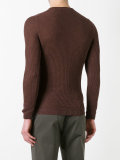 slim-fit ribbed jumper