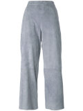 panelled cropped trousers