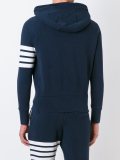 contrast stripe hoodie