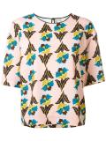 floral print T-shirt 