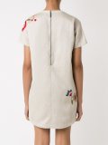 embroidered shift dress