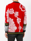 color block patterned sweater