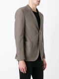 peaked lapel blazer