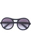 round frame aviator sunglasses