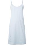 rear button wrap dress