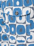 geometric print beach shorts