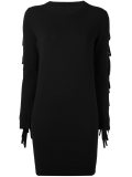 fringe wool dress