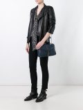 ribbed flap closure cross body bag