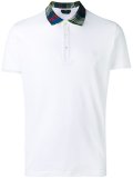 striped collar polo shirt