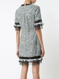 V-neck bouclé dress