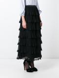 layered ruffled skirt