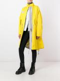 layered effect raincoat