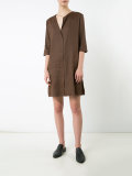 plain short flared dress 