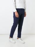 pleated skinny chinos
