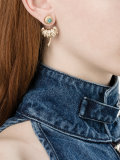 diamond and turquoise earring