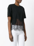 lace insert T-shirt