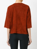 concealed fastening cropped jacket