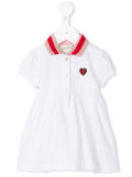contrast collar dress