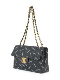jumbo quilted double chain shoulder bag