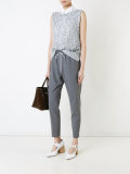 net sleeveless top  