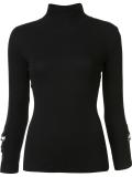 'Timea' buckle sleeve T-shirt