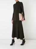 crepe knit turtle neck rib sweater