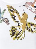 bird print T-shirt 
