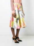 flower print A-line skirt