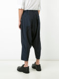 drop crotch cropped trousers