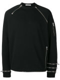 zip panel sweatshirt 